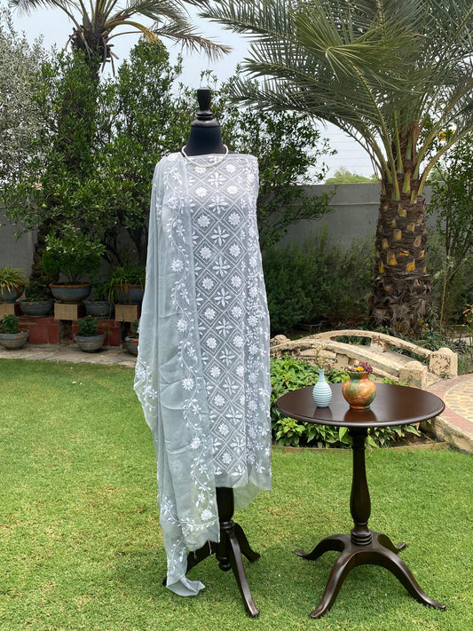 2-Piece Unstitched Chiffon Suit